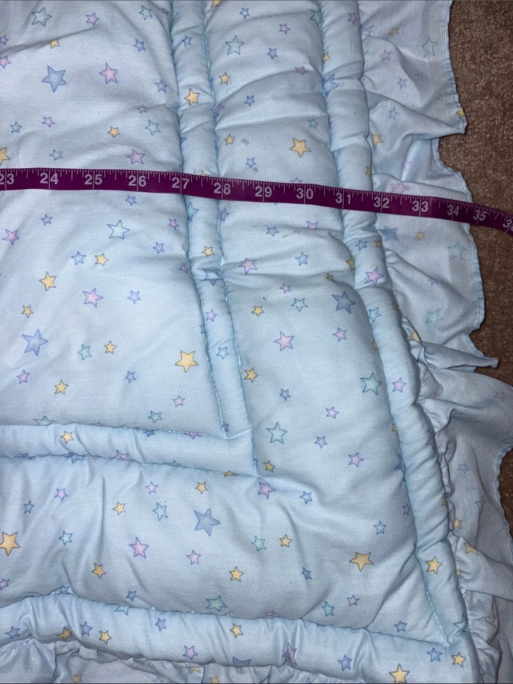 Kids Line over the moon castle bears blue Yellow Quilted Nursery BlanketPrint